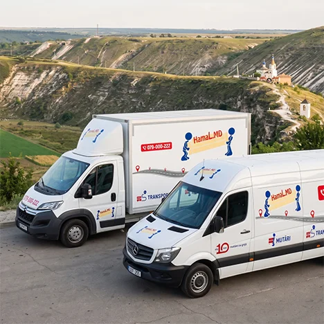 Vehiculele companiei parcurg drumuri din toată Moldova pentru livrarea mărfii