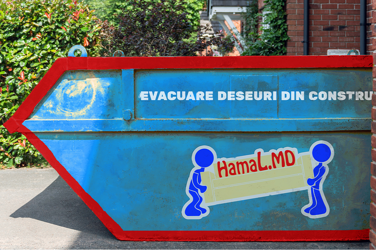 Închiriere container pentru gunoi din construcții - HamaL.MD
